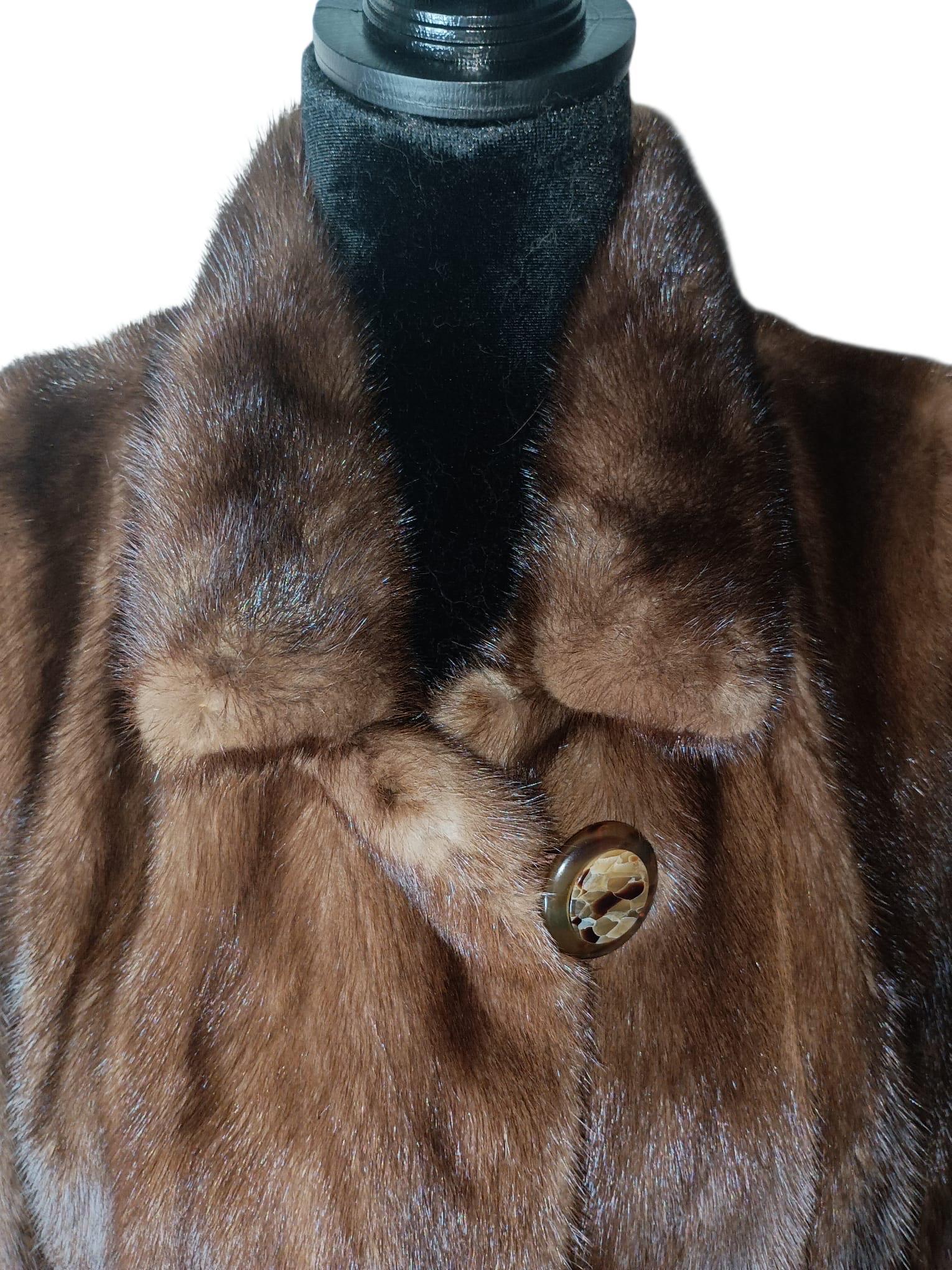 ~Givenchy Demi buff Mink Fur Coat (Size 10 - L) For Sale 7