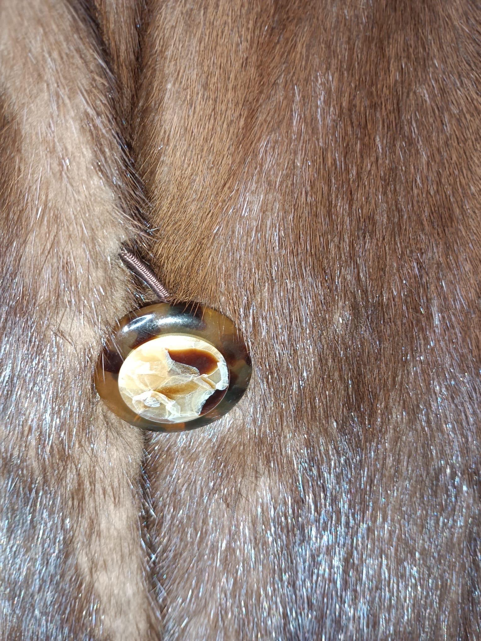 ~Givenchy Demi buff Mink Fur Coat (Size 10 - L) For Sale 8