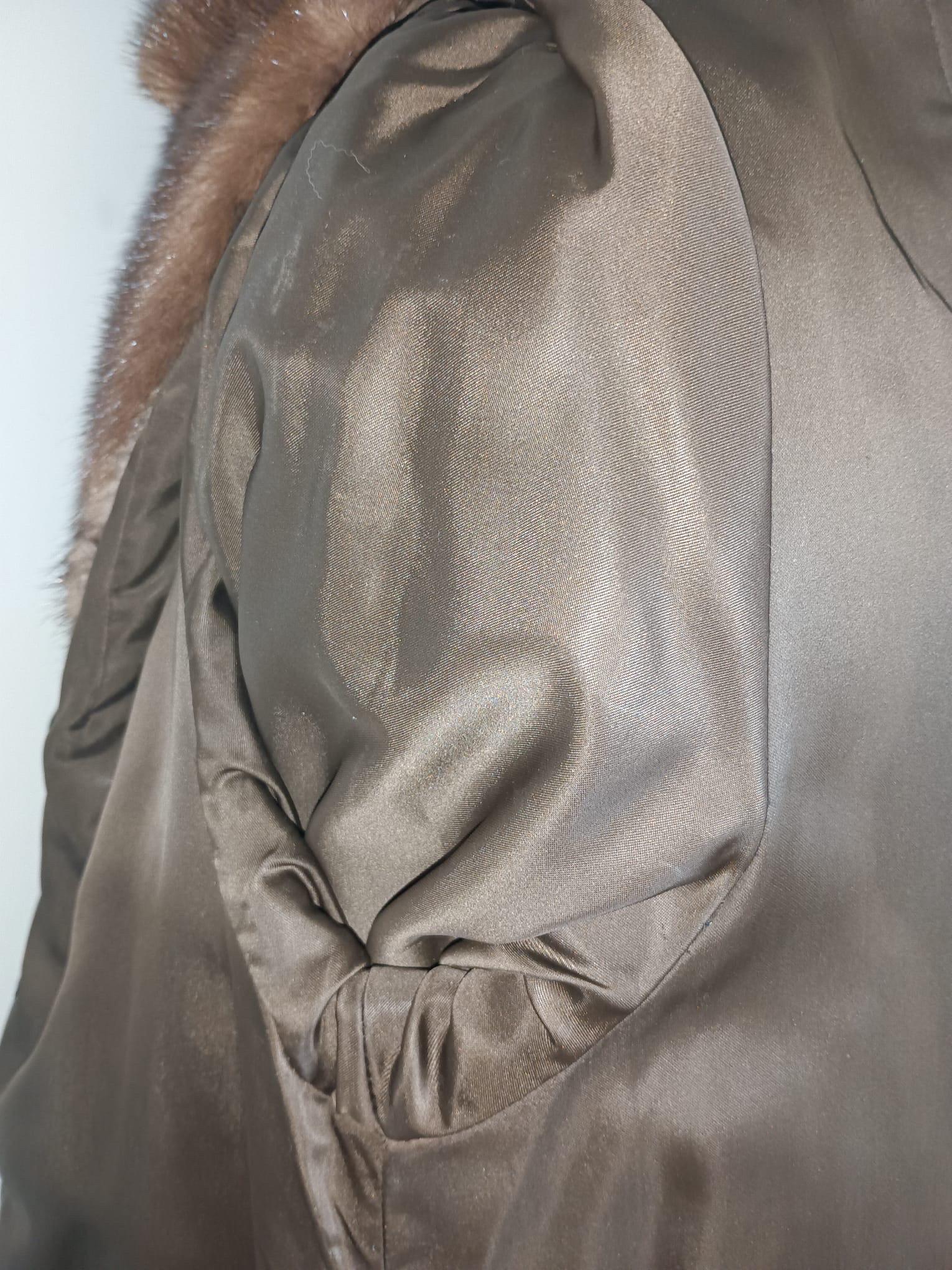 ~Givenchy Demi buff Mink Fur Coat (Size 10 - L) For Sale 13