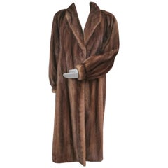 Used Givenchy Haute Fourrures Demi Buff Mink Fur Coat (Size 12 - M)