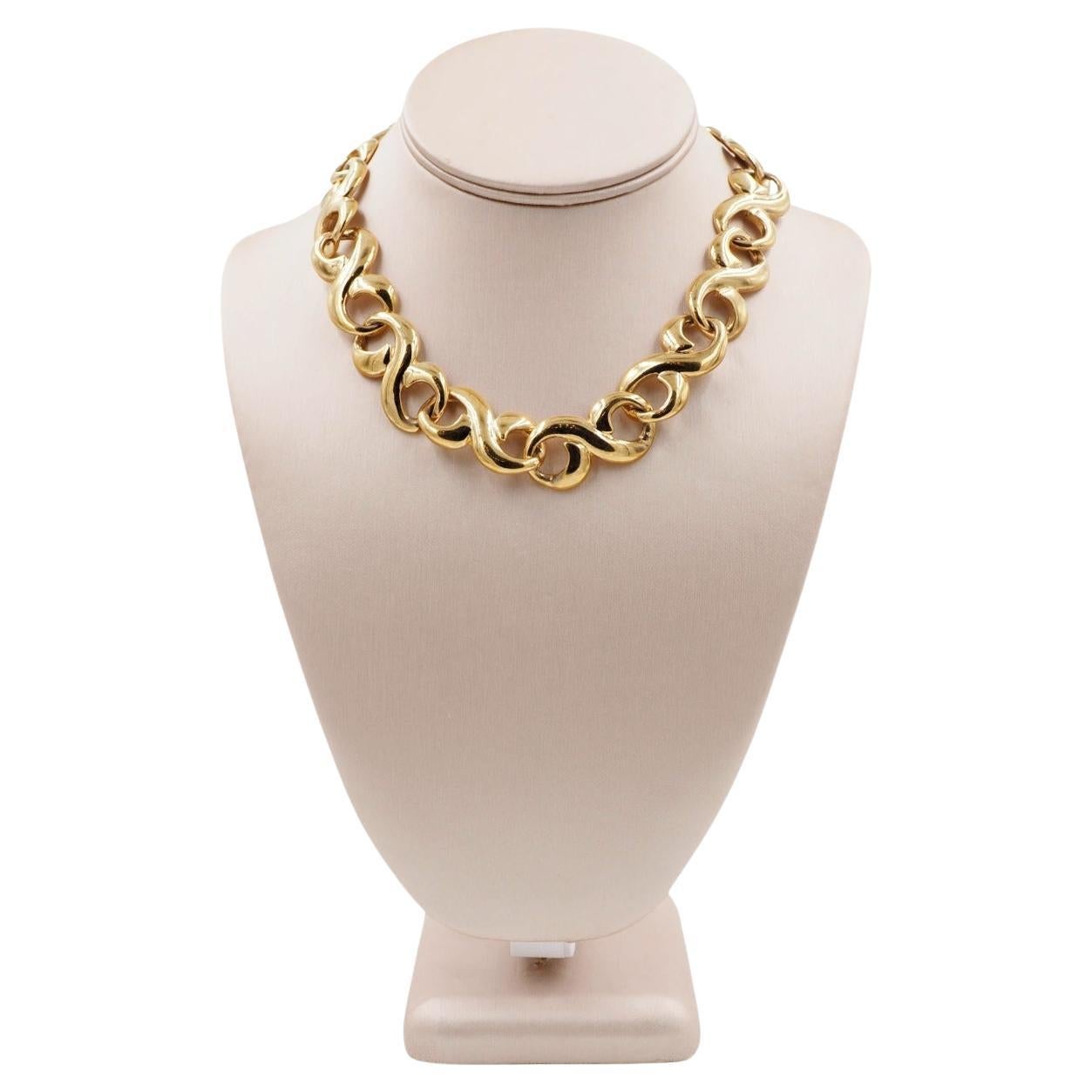 Givenchy Double Loop Gold Necklace - image 1