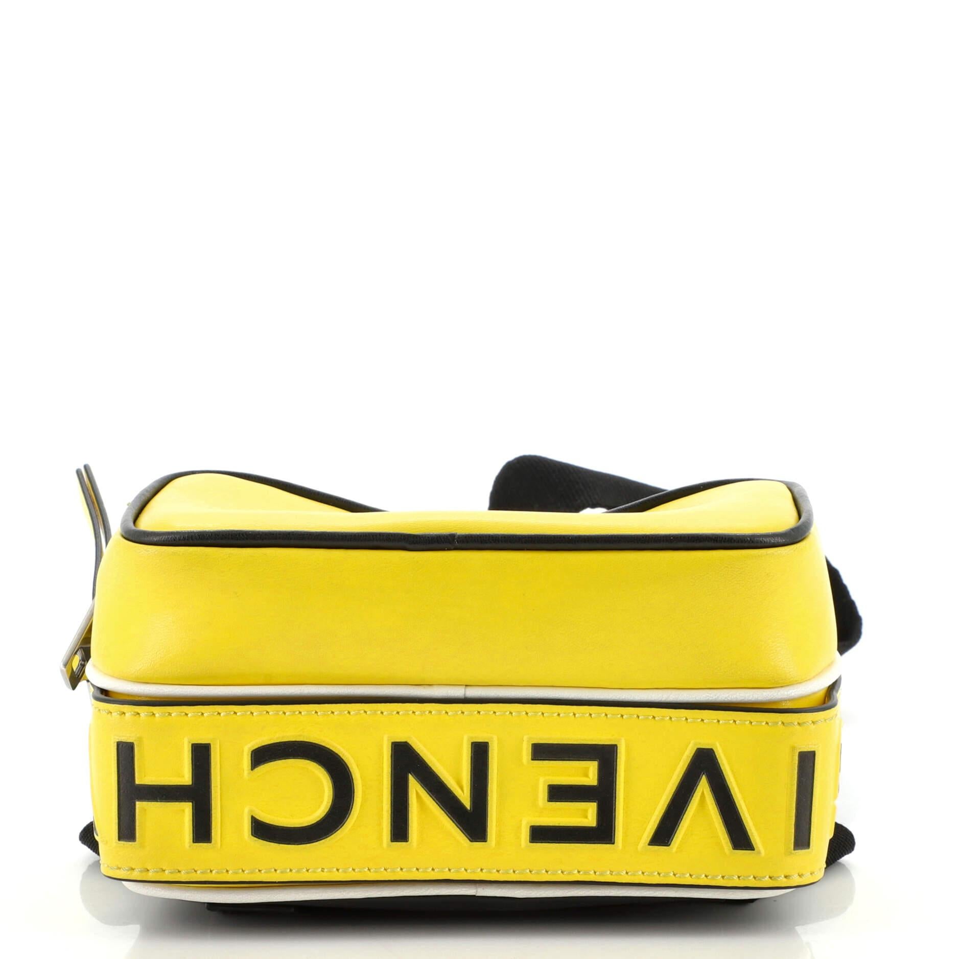 Yellow Givenchy Double Zip Belt Bag Leather