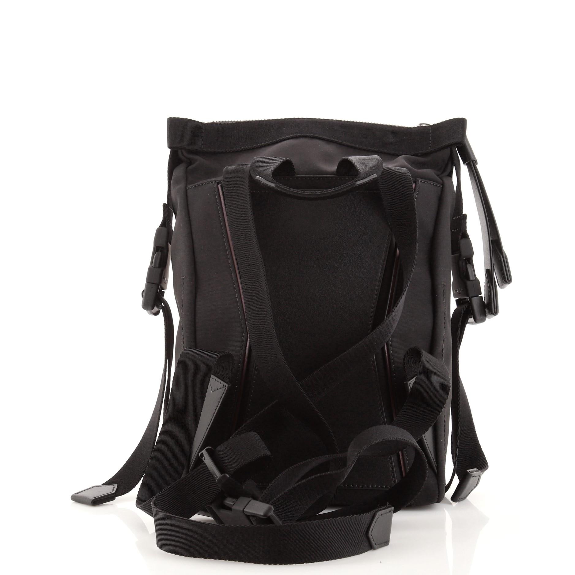 Black Givenchy Downtown Backpack Nylon Mini