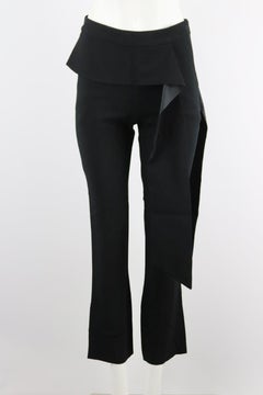 Givenchy Draped Crepe Straight Leg Pants Fr 36 Uk 8