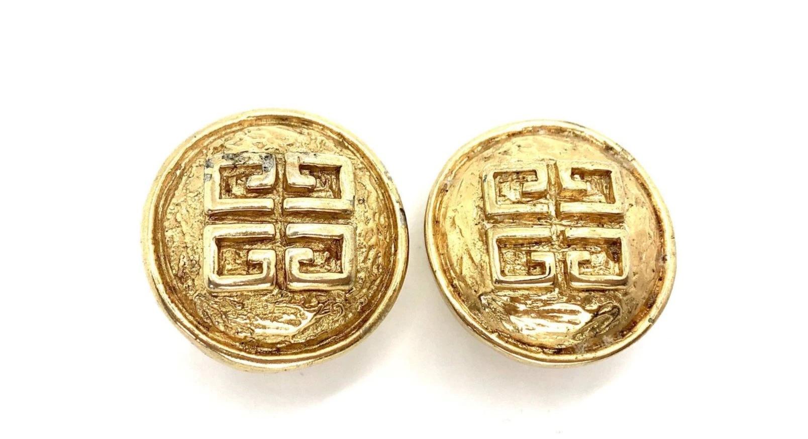 givenchy vintage earrings clip on