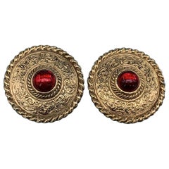 Givenchy Earrings Vintage 1980s Clip On