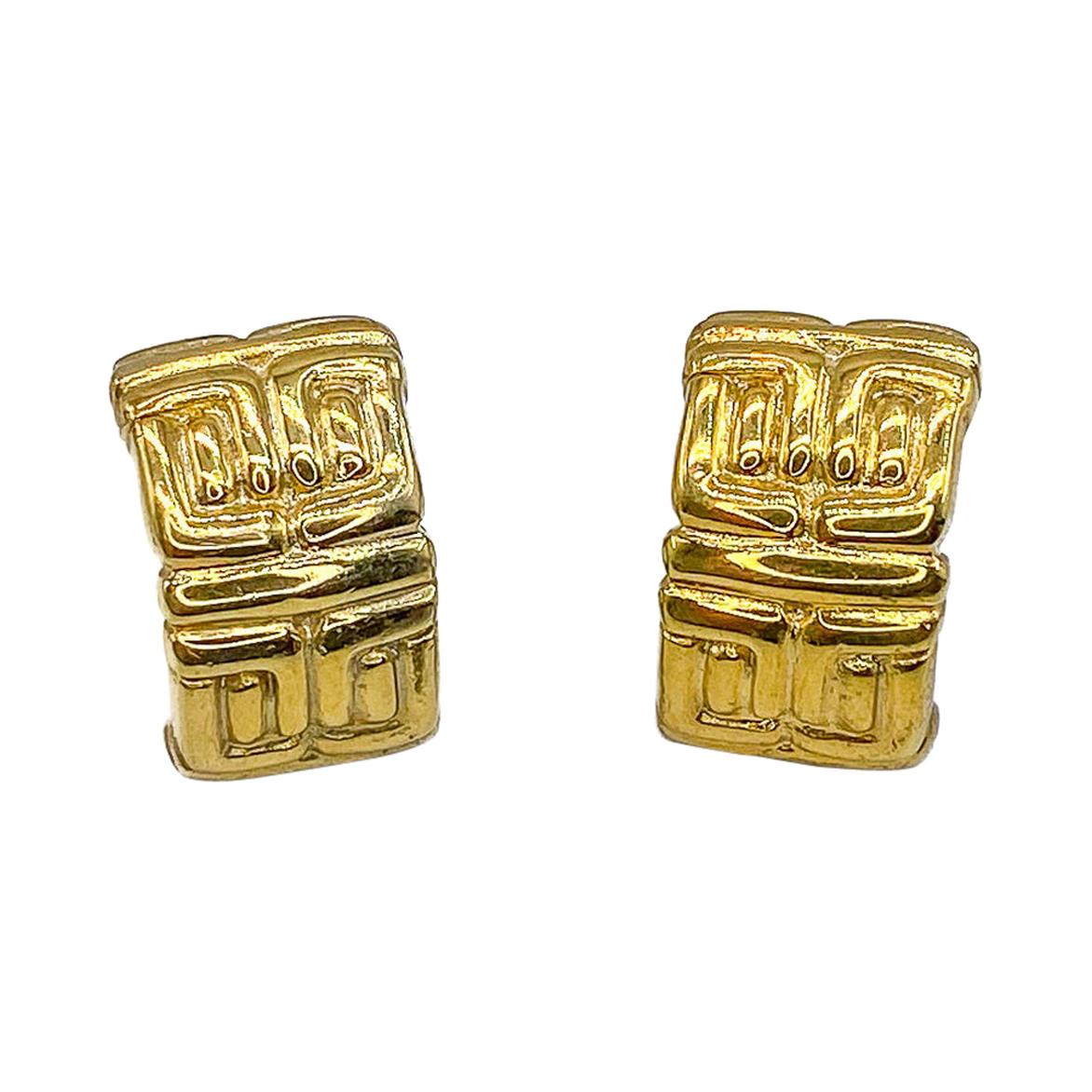 GIVENCHY Earrings Vintage 1980s Clip On