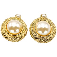 GIVENCHY Earrings Vintage 1980s Clip On