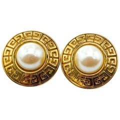 GIVENCHY Earrings Vintage 1980s for Pierced Ears
