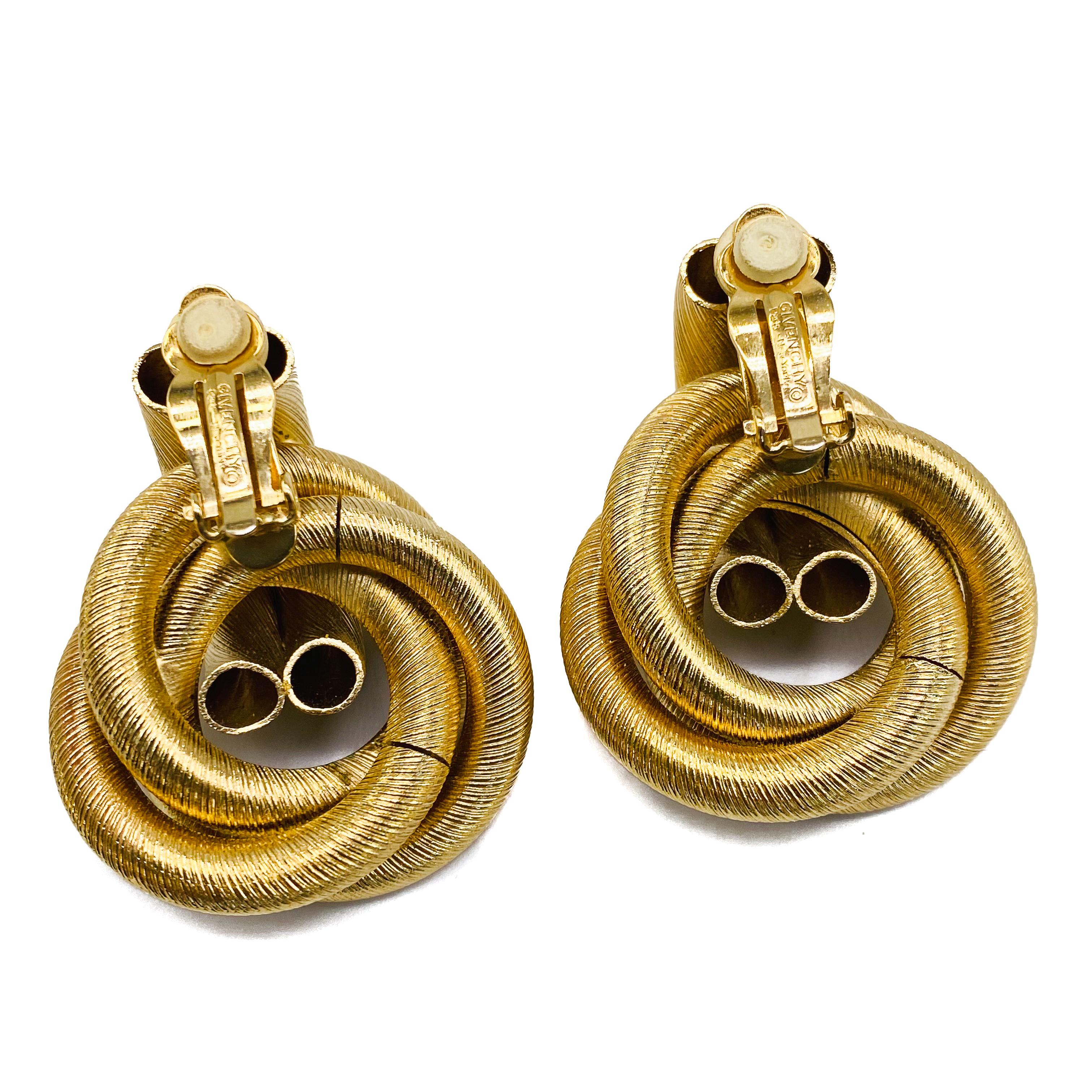 gold givenchy earrings
