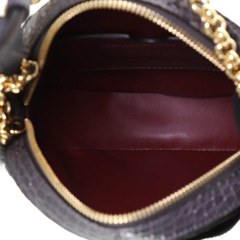 Givenchy Eden Round Crossbody Bag Crocodile Embossed Leather at 1stDibs