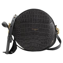 Givenchy Eden Round Crossbody Bag Crocodile Embossed Leather