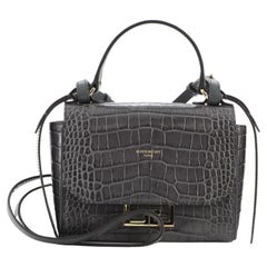 Givenchy Eden Top Handle Bag Crocodile Embossed Leather Mini