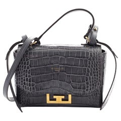 Givenchy Eden Top Handle Bag Crocodile Embossed Leather Mini