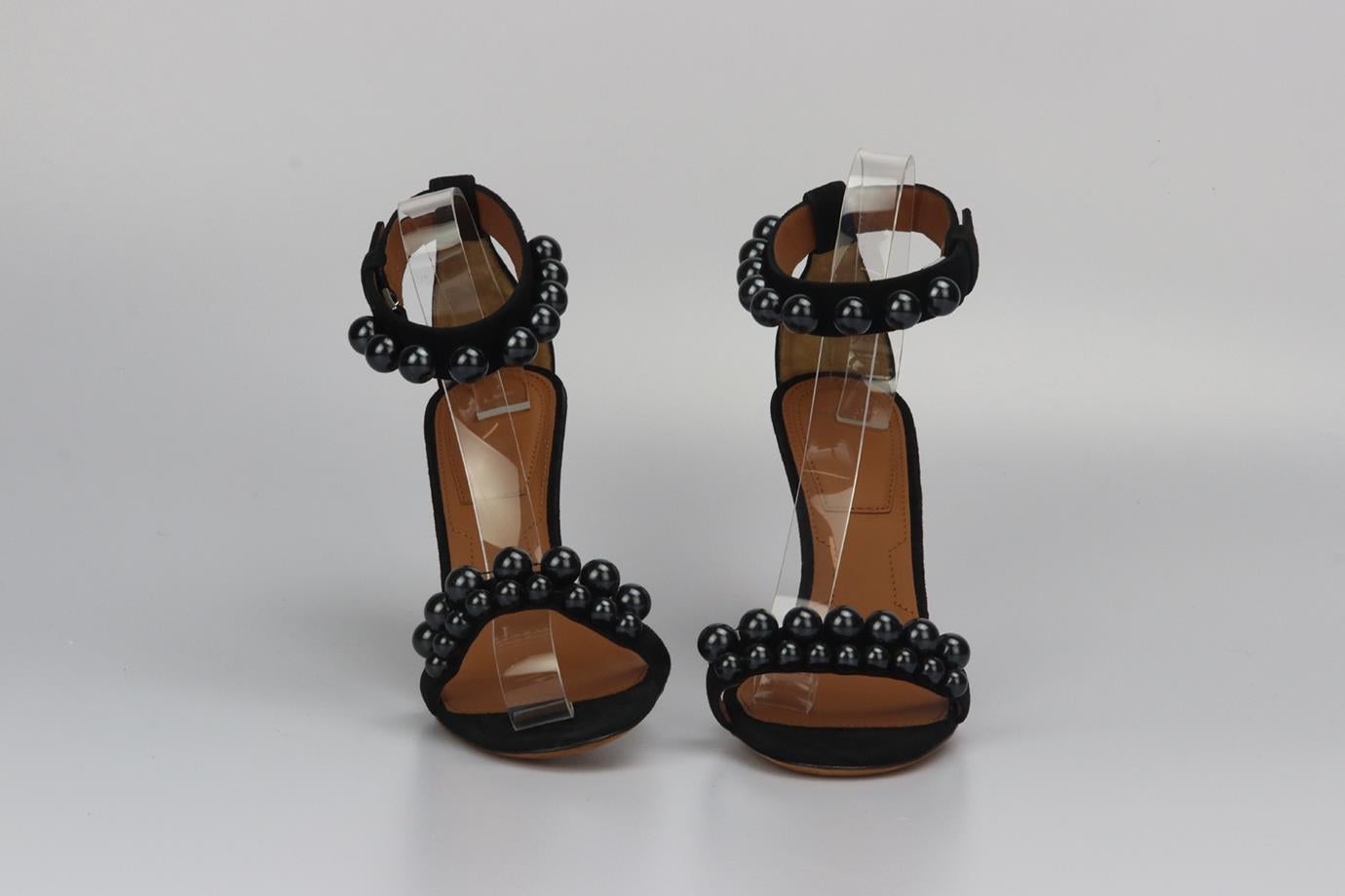 Givenchy Embellished Suede Sandals Eu 38.5 Uk 5.5 Us 8.5 In Excellent Condition In London, GB