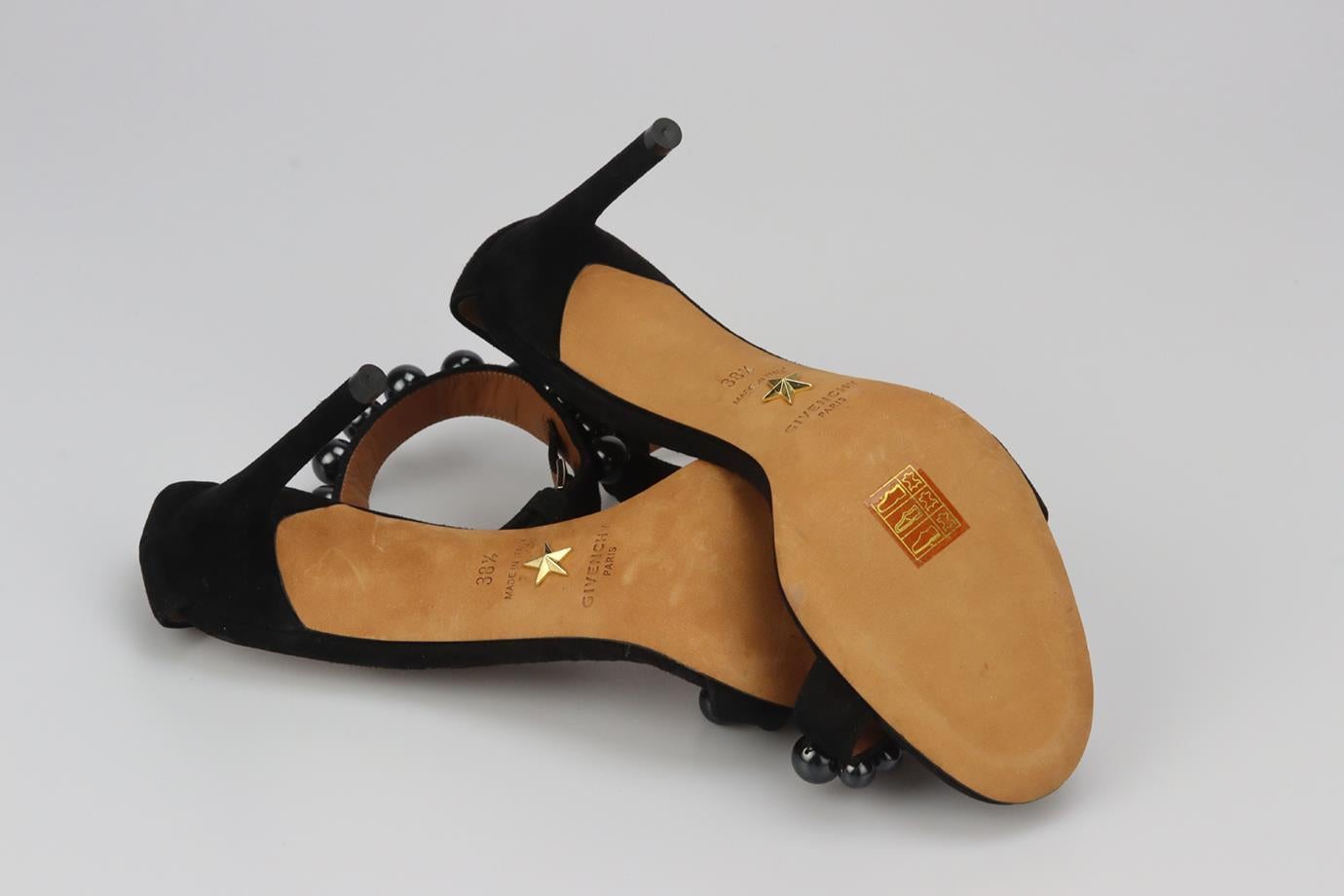 Givenchy Embellished Suede Sandals Eu 38.5 Uk 5.5 Us 8.5 1