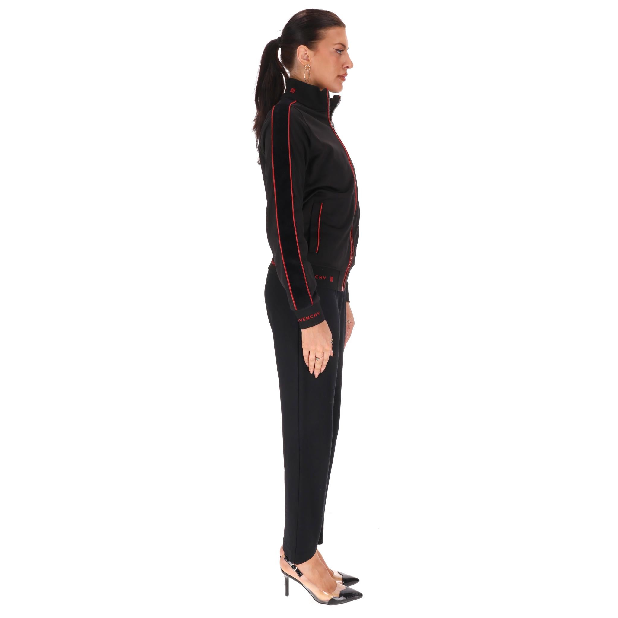 Chaqueta de chándal Givenchy con logotipo bordado Negro en venta
