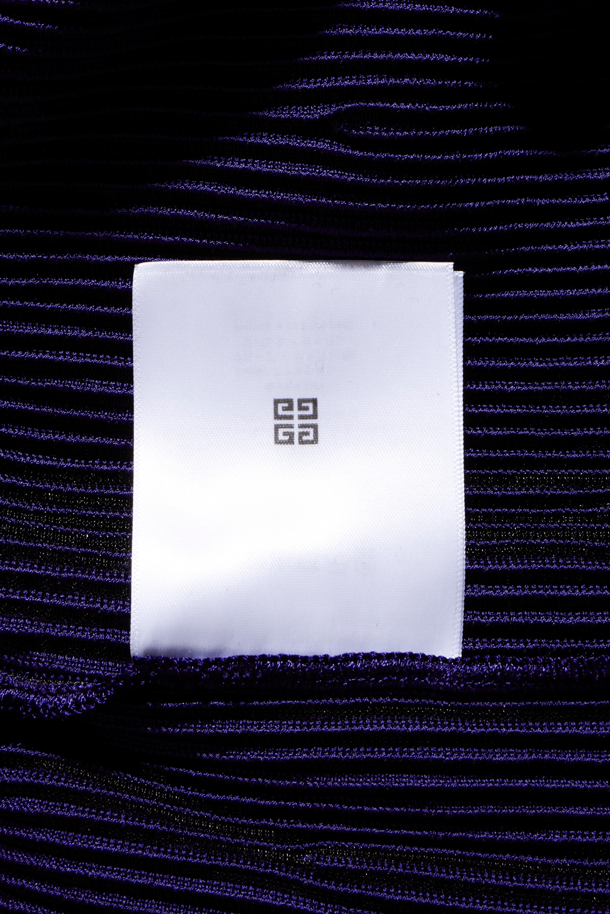 Mini abito a rete viola da passerella Givenchy Autunno/Inverno 2022 Taglia Small in vendita 7