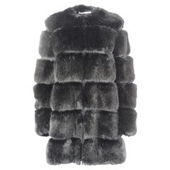 Givenchy Faux Fur And Mesh Coat Small