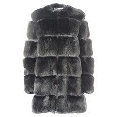 Givenchy Faux Fur And Mesh Coat Small