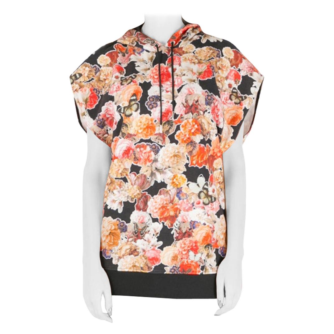 Givenchy Floral and Butterfly Printed Terry Oversized Hoodie XS
