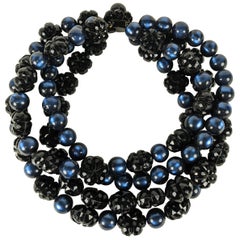 Choker en jais à fleurs Givenchy, Bunny Mellon