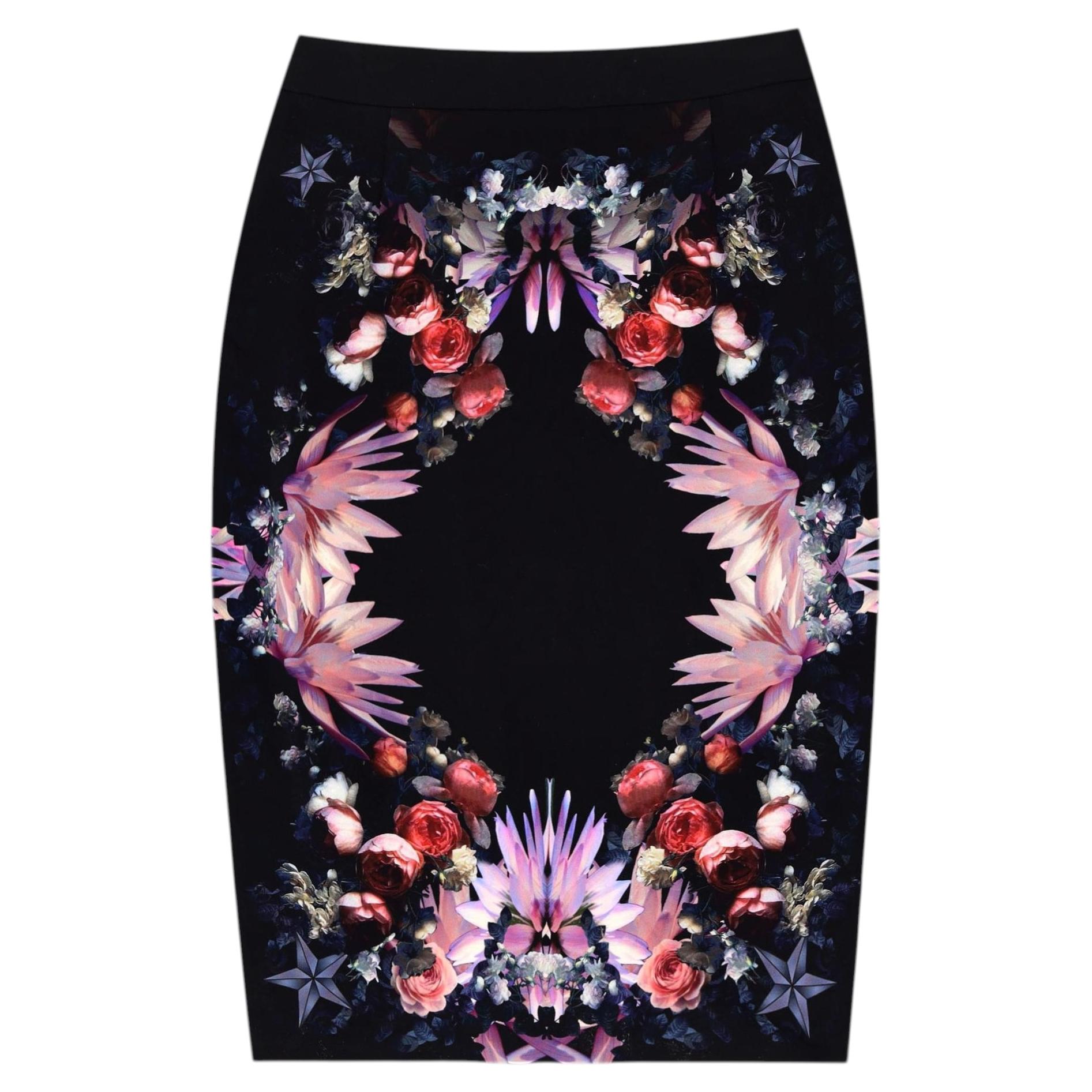 Givenchy Bleistiftrock mit Blumenmuster im Angebot