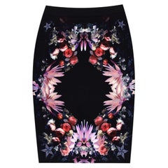 Givenchy Floral Print Pencil Skirt