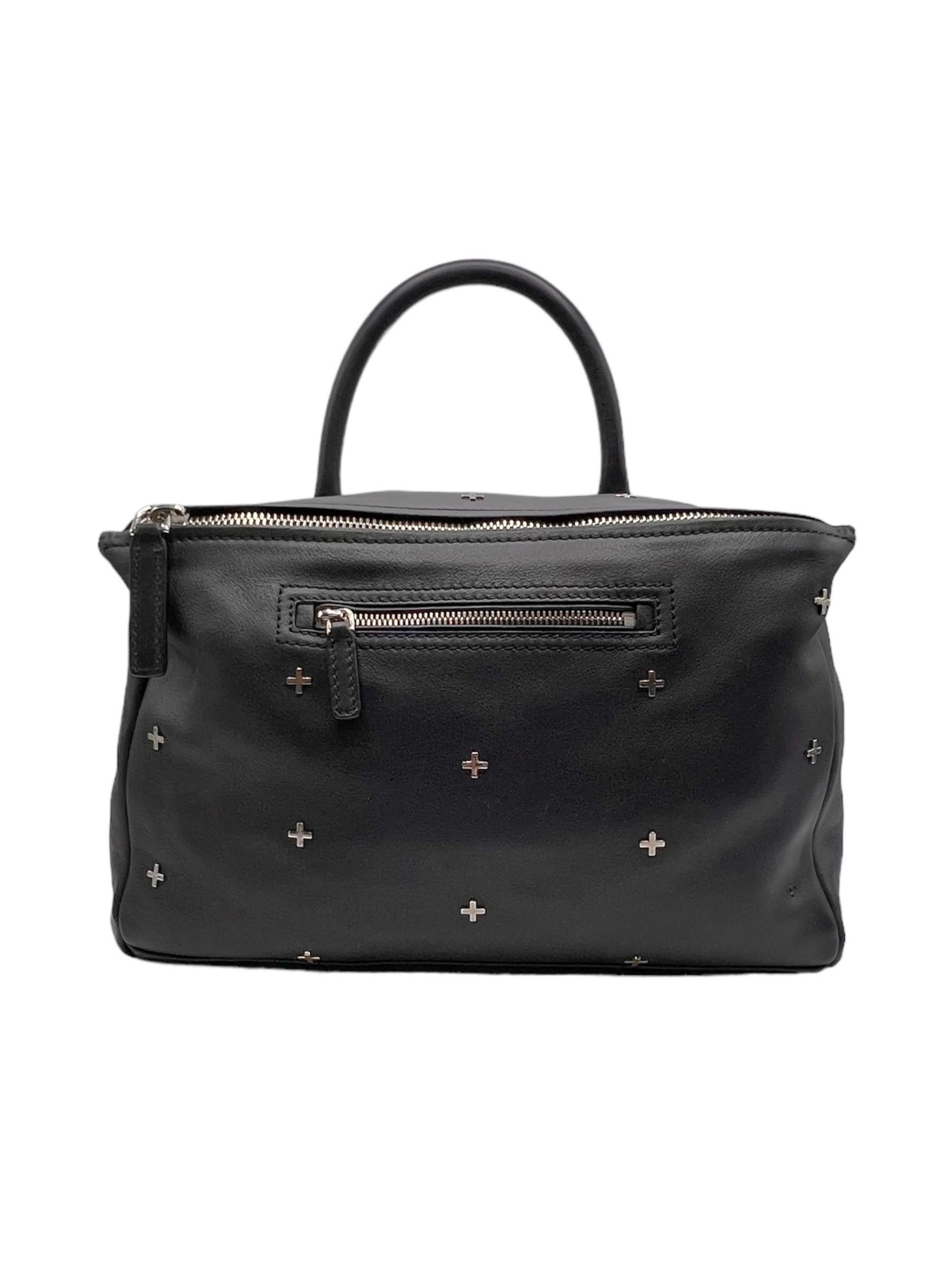 Givenchy Pandora Pelle Nera Media Borsa a Tracolla im Angebot 14