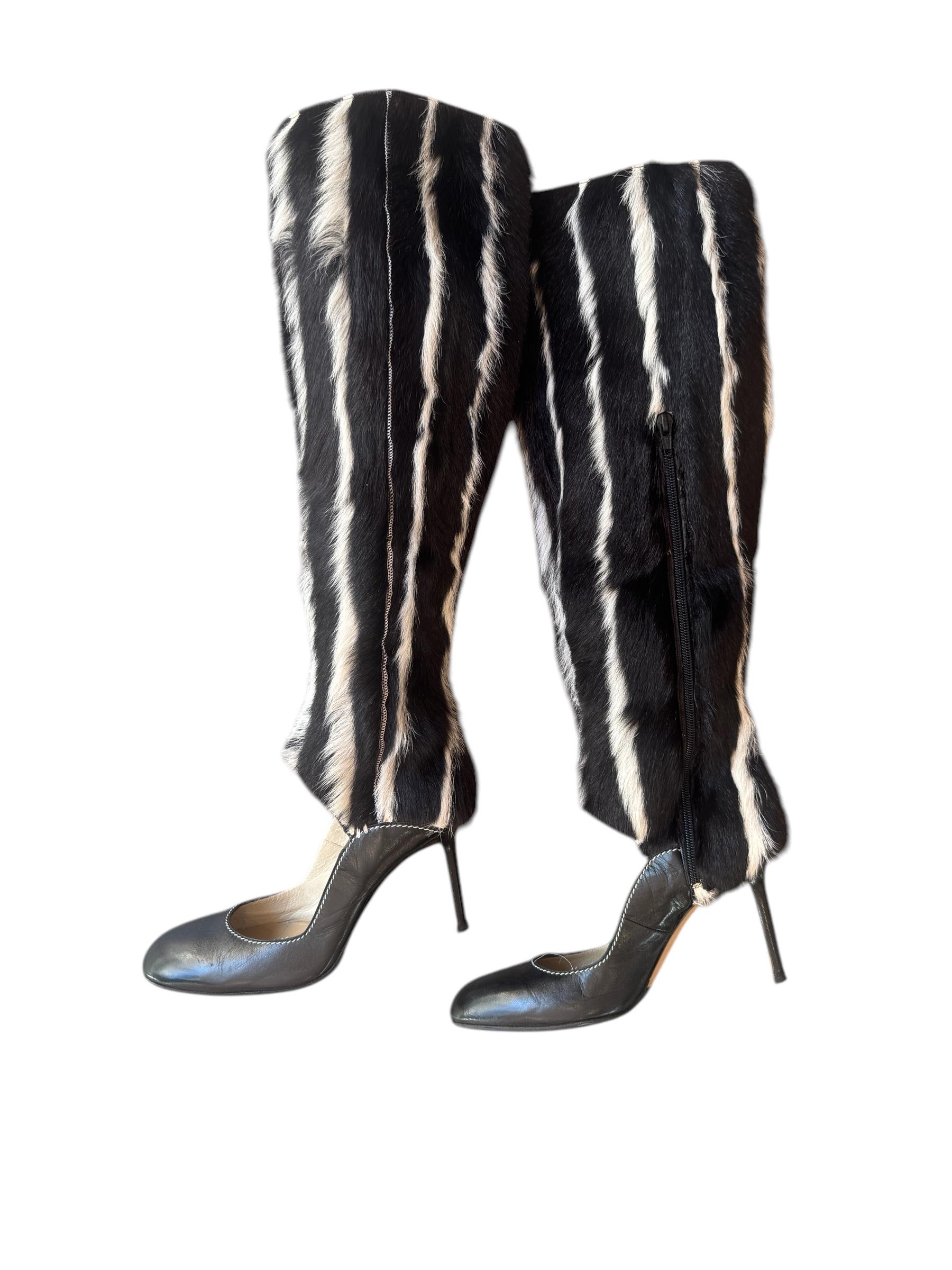 Givenchy fur heels In Excellent Condition In Eivissa, ES