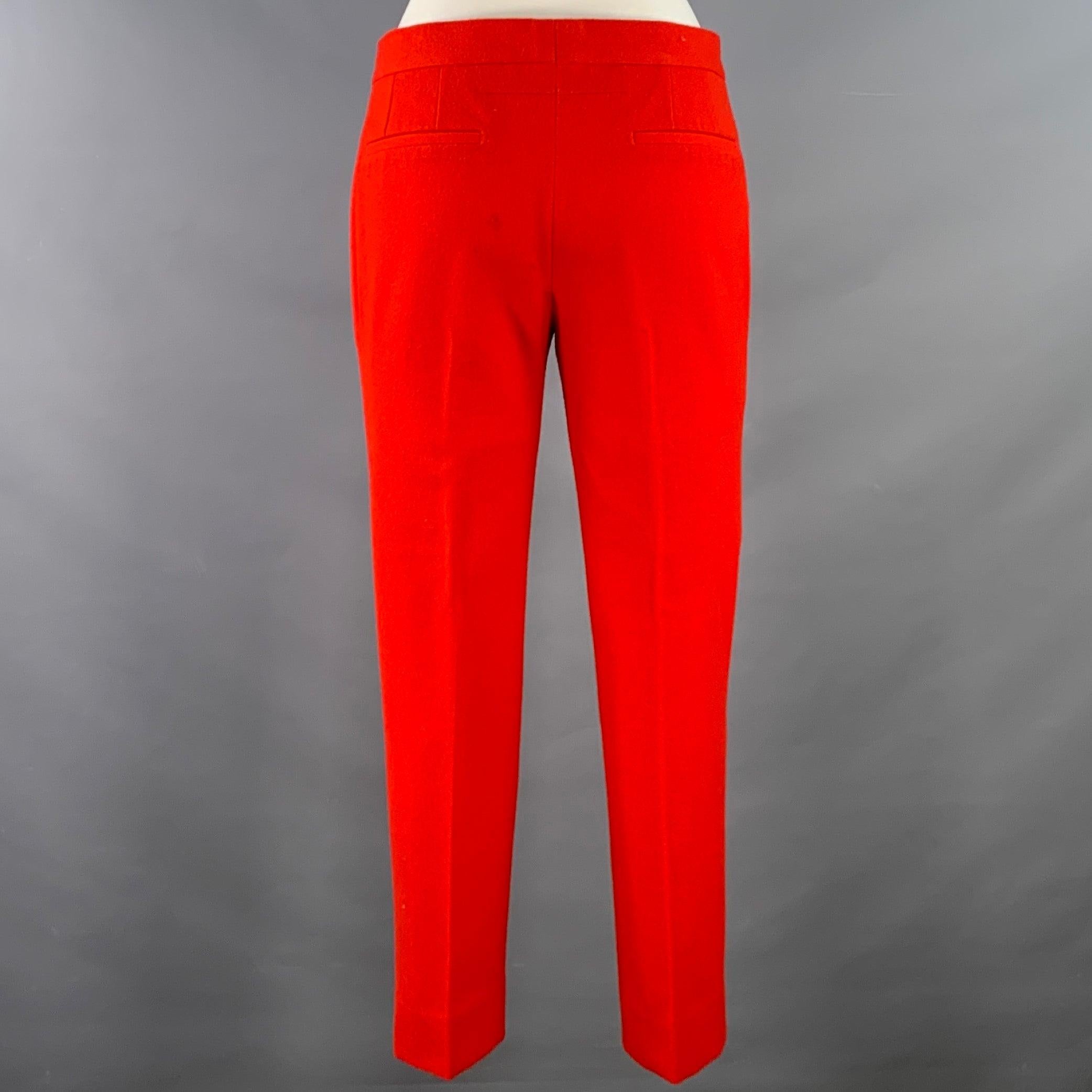 Men's GIVENCHY FW12 Size S Red Twill Wool Cotton Notch Lapel Suit For Sale