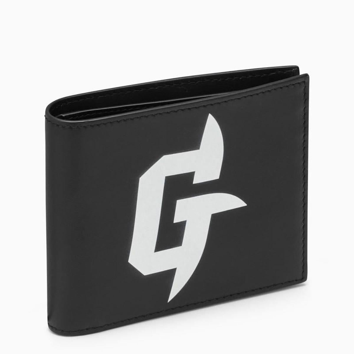 Givenchy G Rider Design Black Bifold Wallet In Good Condition For Sale In Montreal, Quebec