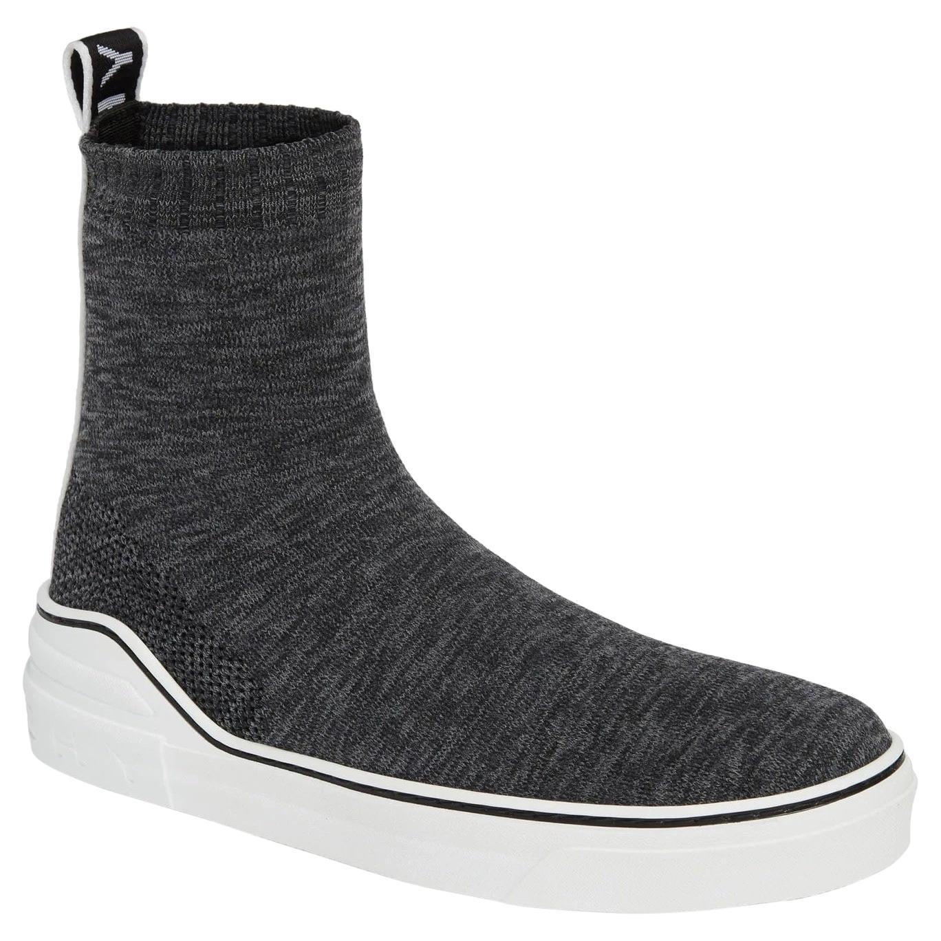 GIvenchy George V Knit Sock Slip on Sneakers Grey (42 EU) Men's For Sale