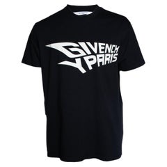 Givenchy, Camiseta estampada Givenchy Paris negra