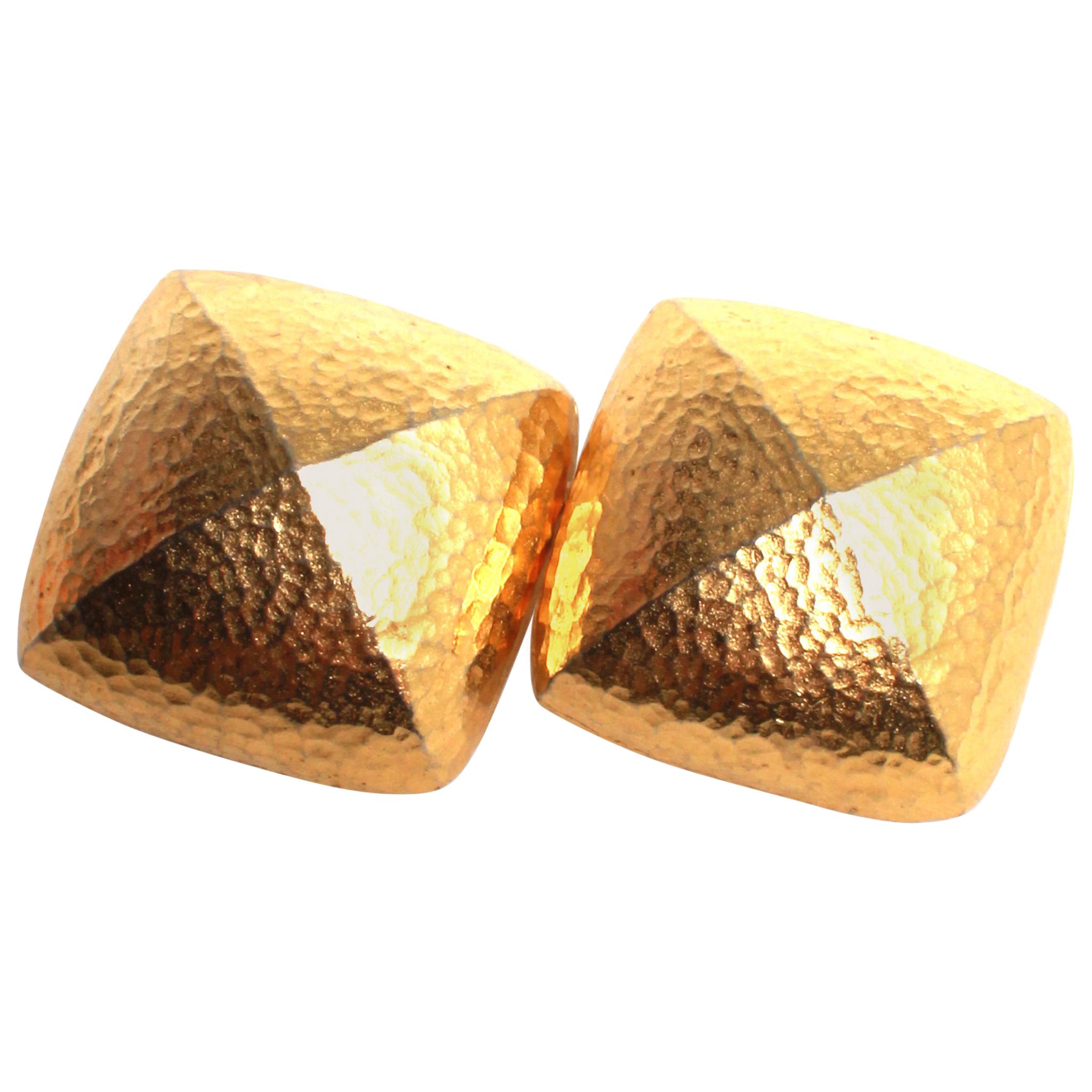 	Givenchy gold clip on earrings For Sale