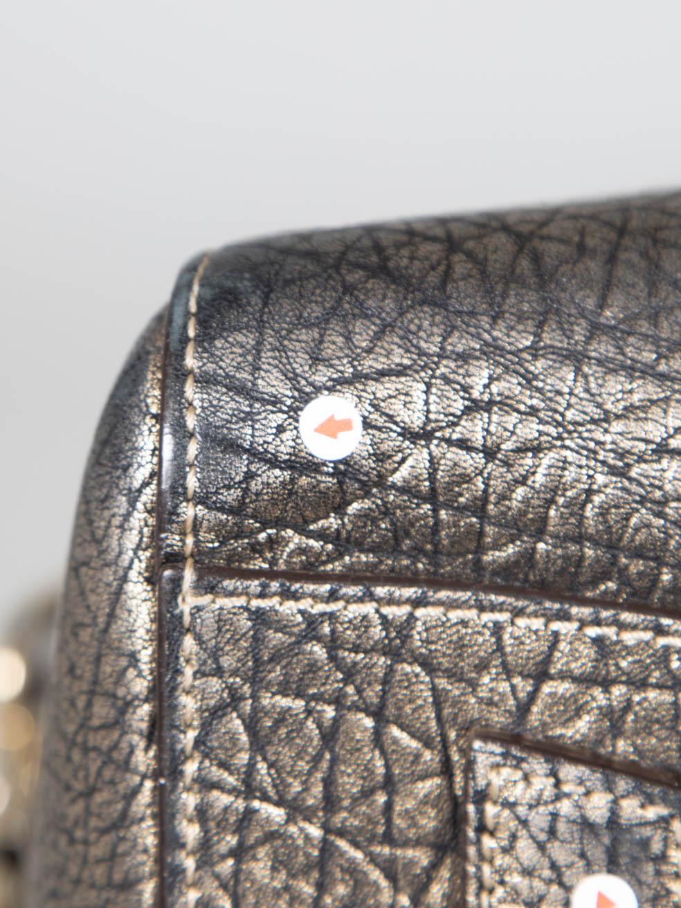 Givenchy Gold Goatskin Leather Medium Antigona Bag For Sale 4