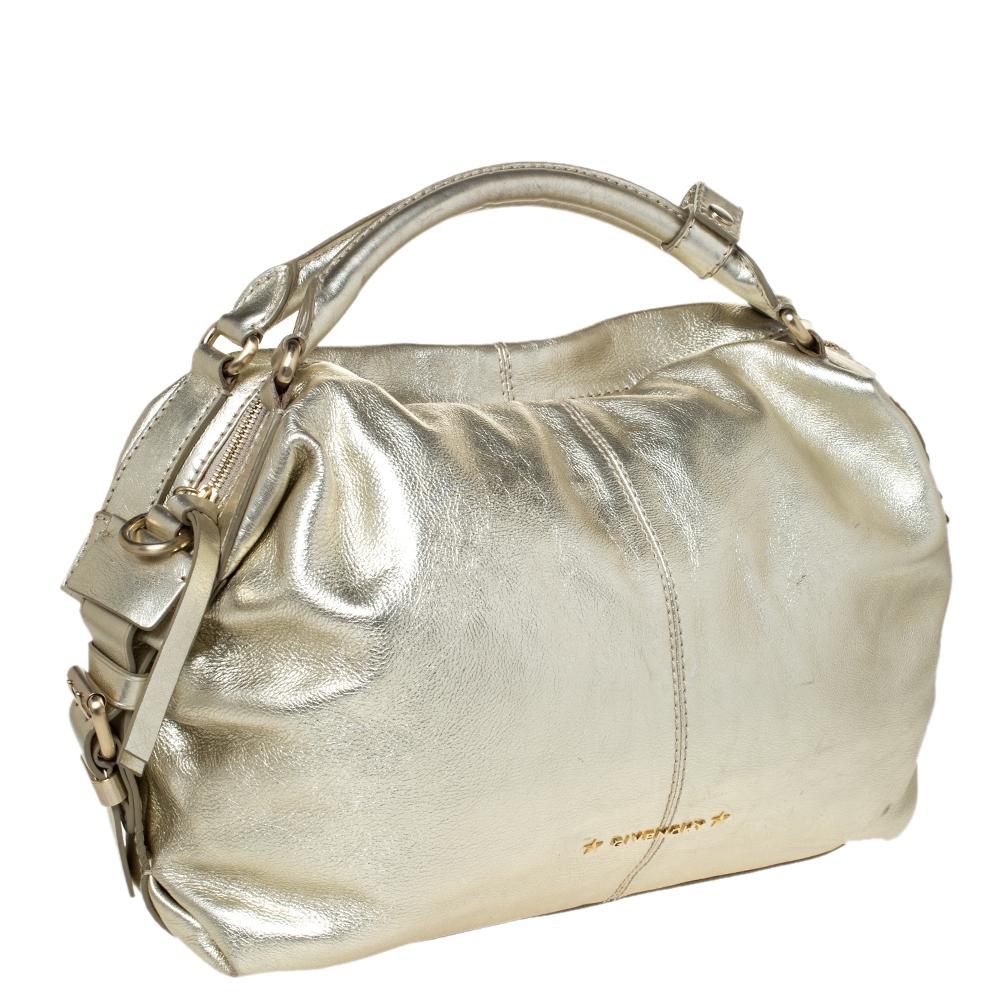 Women's Givenchy Gold Leather Satchel