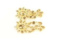 Givenchy Goldfarbene Kristall-Tropfen-Tropfen-Tropfen-Ohrringe 8gi616s