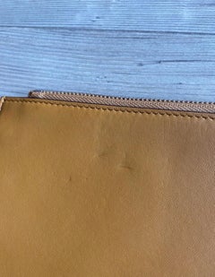 Givenchy golden brown leather Clutch Bag