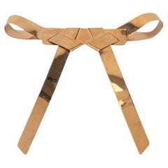 Givenchy Golden Metal 'Bow' Brooch