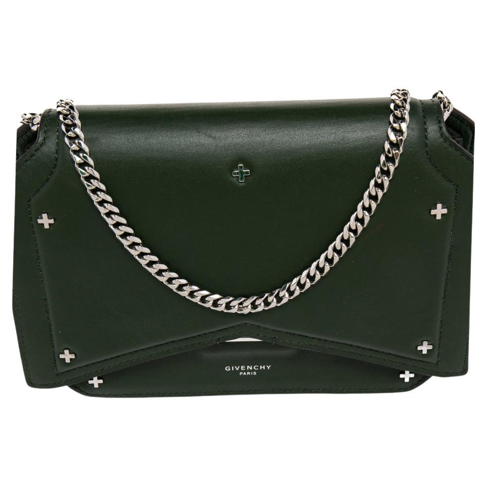 Givenchy Grey/Black Signature Canvas and Leather Boston Bag For Sale at