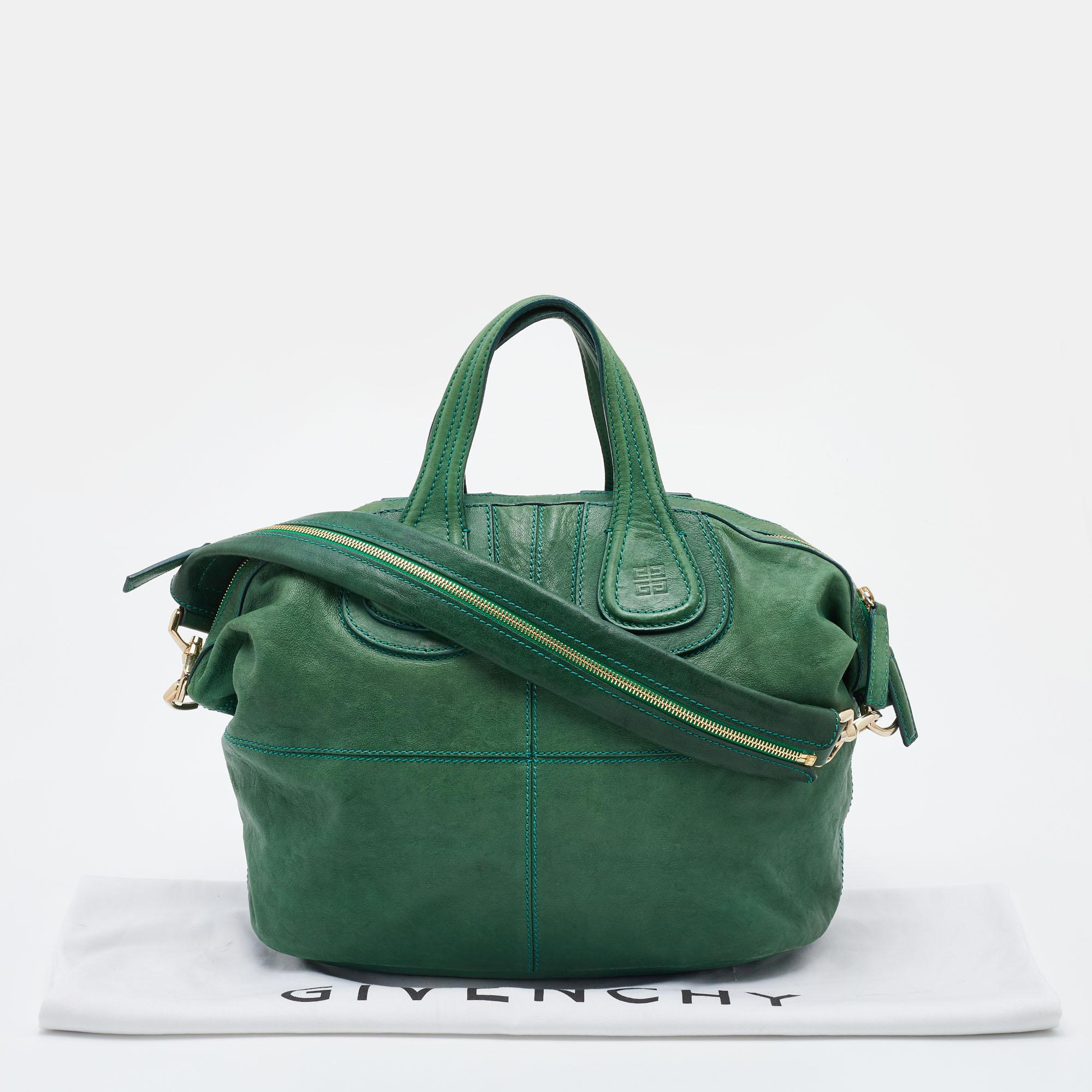 Givenchy Green Leather Medium Nightingale Satchel 7