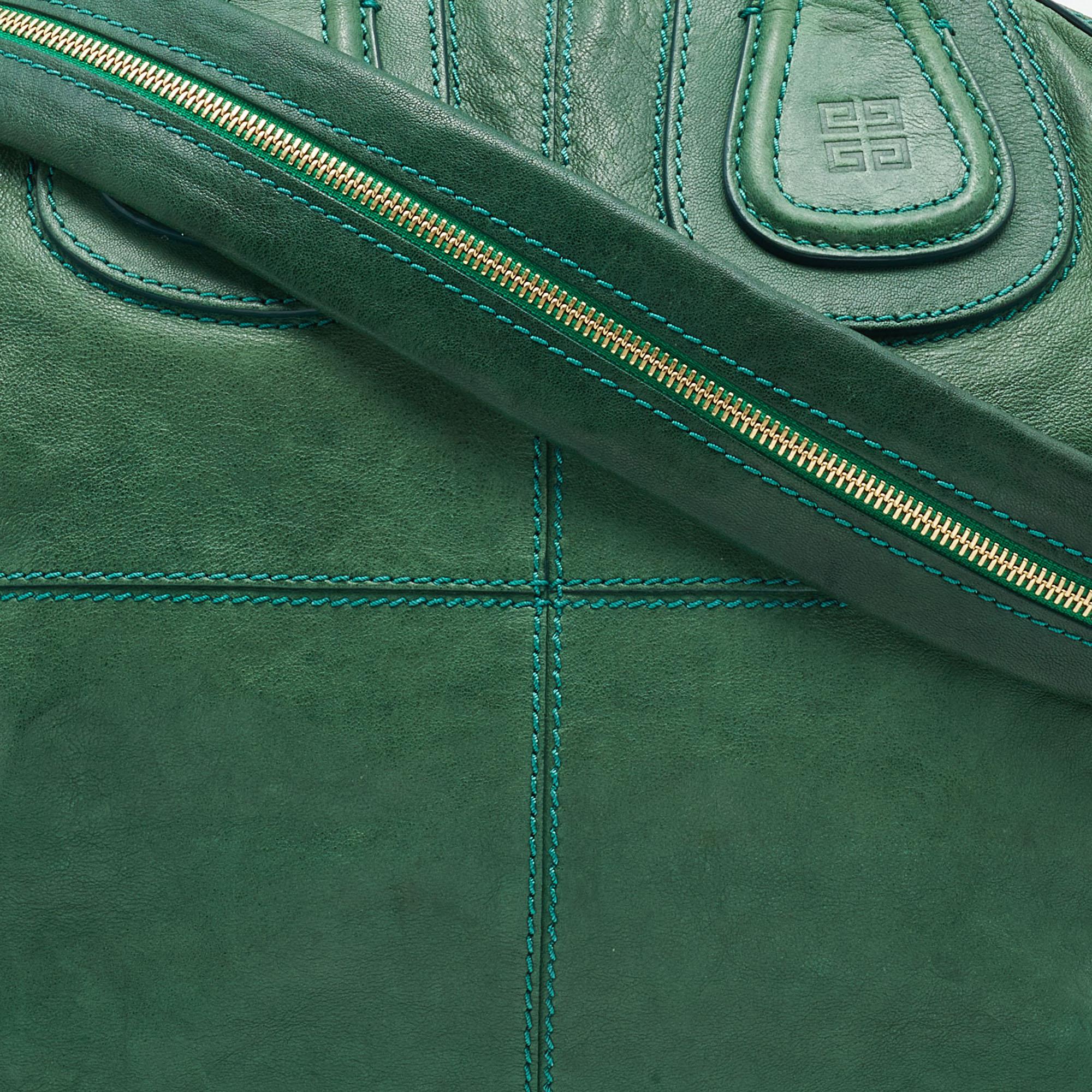 Givenchy Green Leather Medium Nightingale Satchel 4