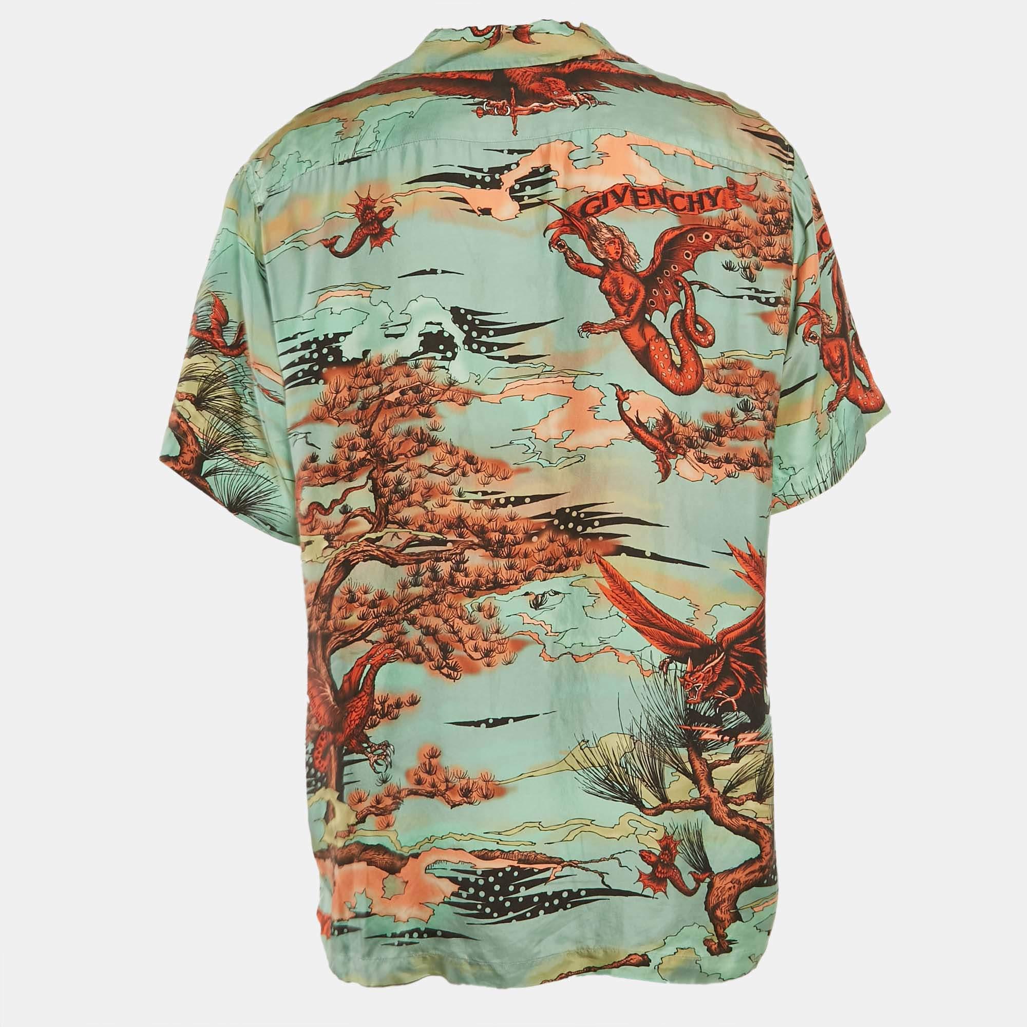 How fabulous does this designer shirt look It is made of fine materials and features a fitted silhouette. Pair it with pants and loafers for a cool ensemble.