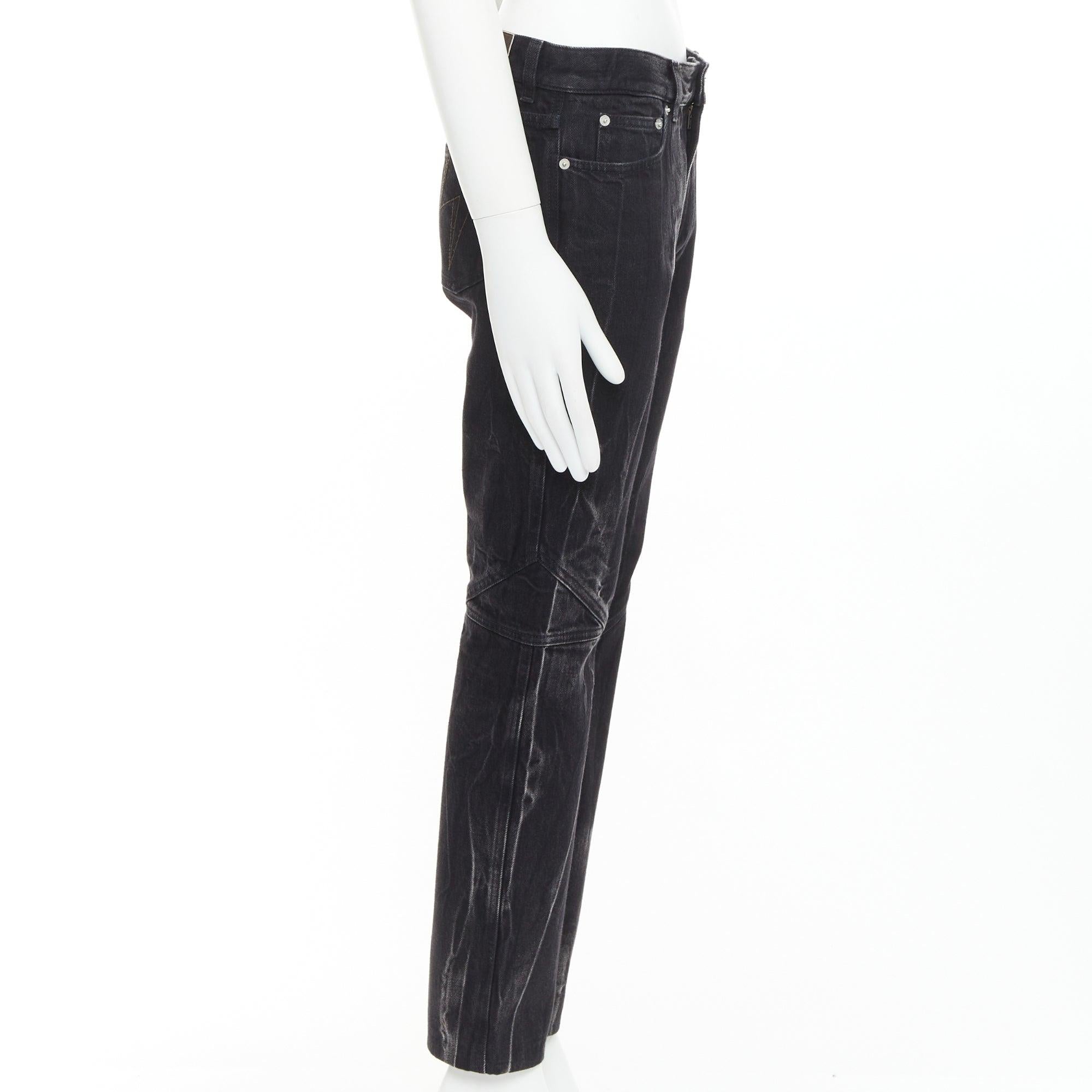 GIVENCHY - Jeans in cotone lavato con acido con impunture a punto luce 29