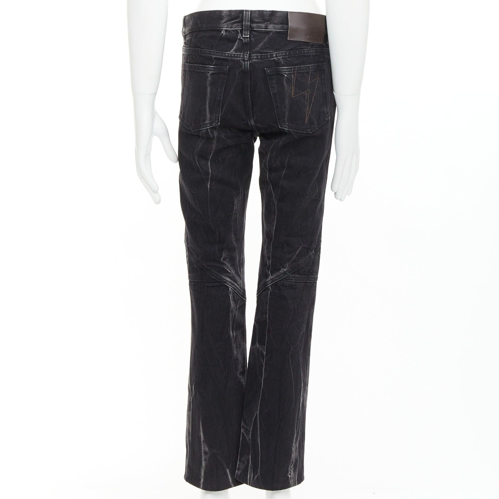 Uomo GIVENCHY - Jeans in cotone lavato con acido con impunture a punto luce 29