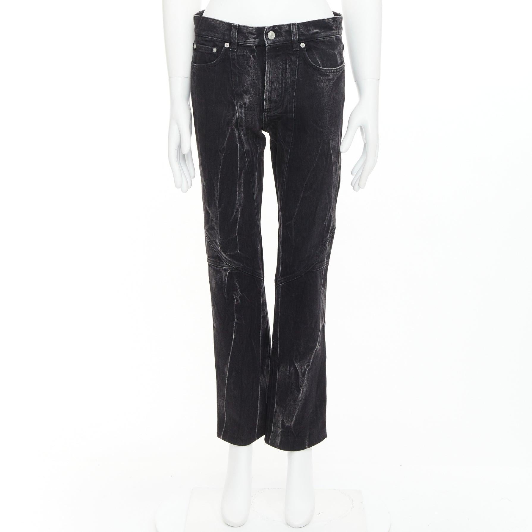 GIVENCHY - Jeans in cotone lavato con acido con impunture a punto luce 29