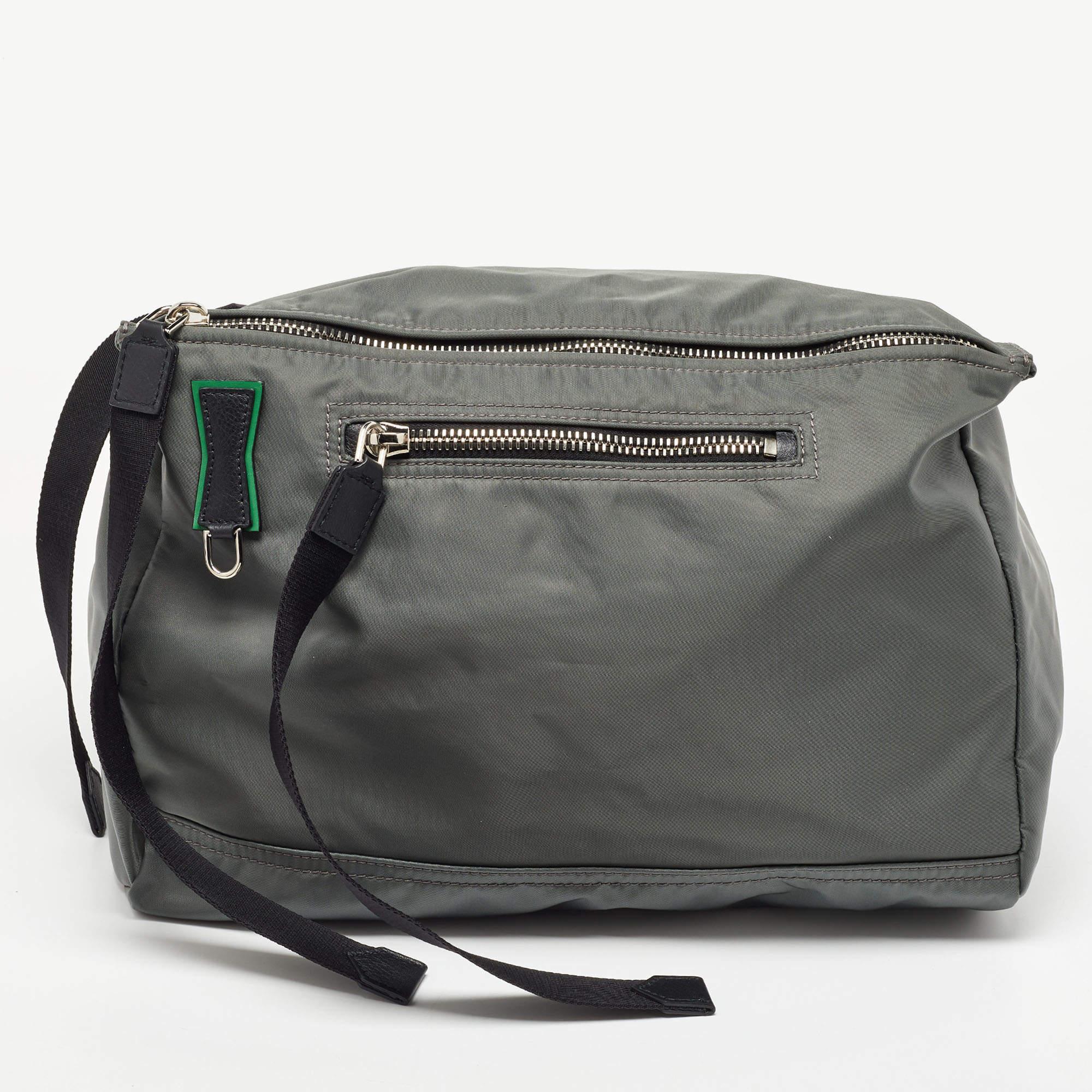 Givenchy Grey/Black Nylon Pandora Top Handle Bag 3