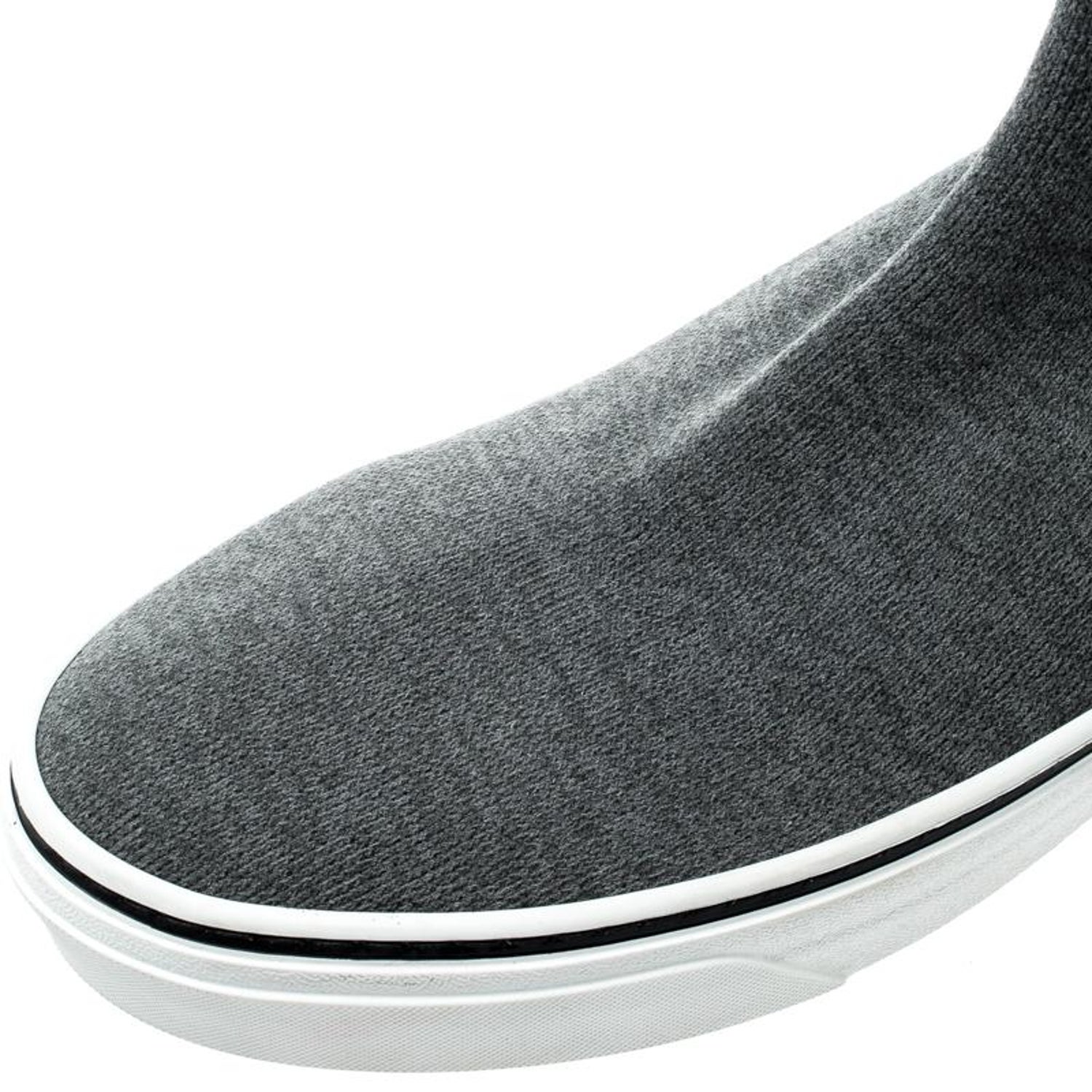 Givenchy Grey Knitted Fabric George V Mid Sock Sneakers Size 42