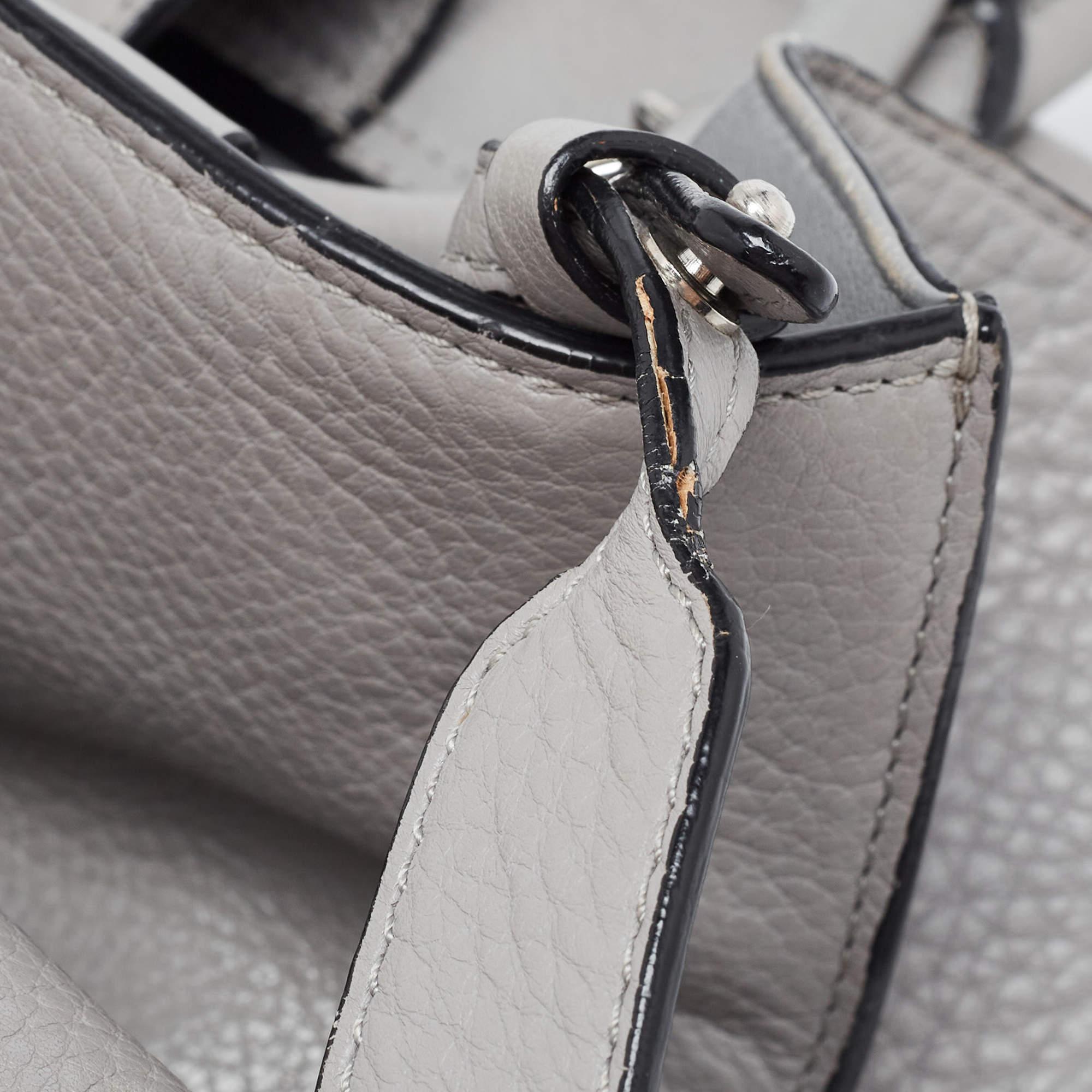 Givenchy Medium Obsedia Tragetasche aus grauem Leder Medium im Angebot 6
